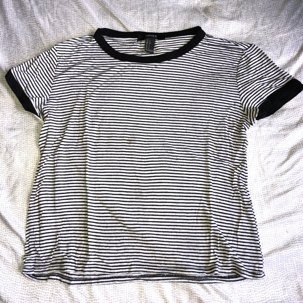Striped Cropped Top